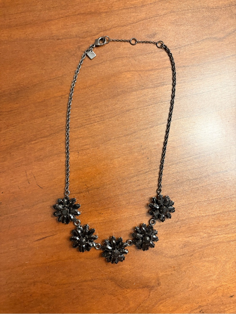 2 for $10 Banana Republic Black Floral Cluster Statement Necklace - Women Jewelr